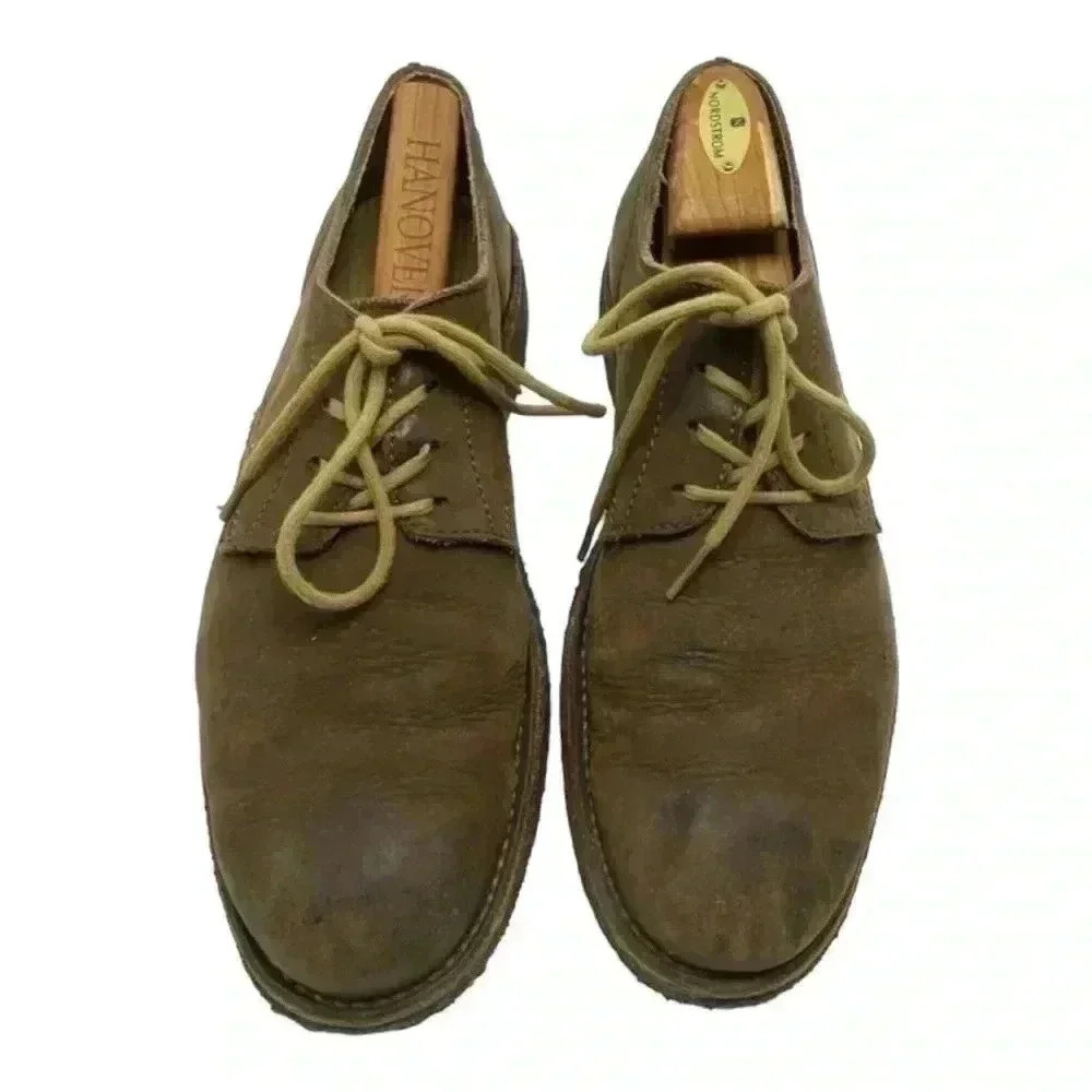Frye brown casual oxfords with crepe sole shoes size 12 - Picture 2 of 9
